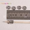 Antique Silver Ring Pattern Spacer Beads for DIY Handmade Jewelry