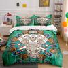 Elephant Mandala Art Set Decor Soft Skin-Friendly Bedding Set Includes 1 Duvet Cover And 2 Pillowcase Gift