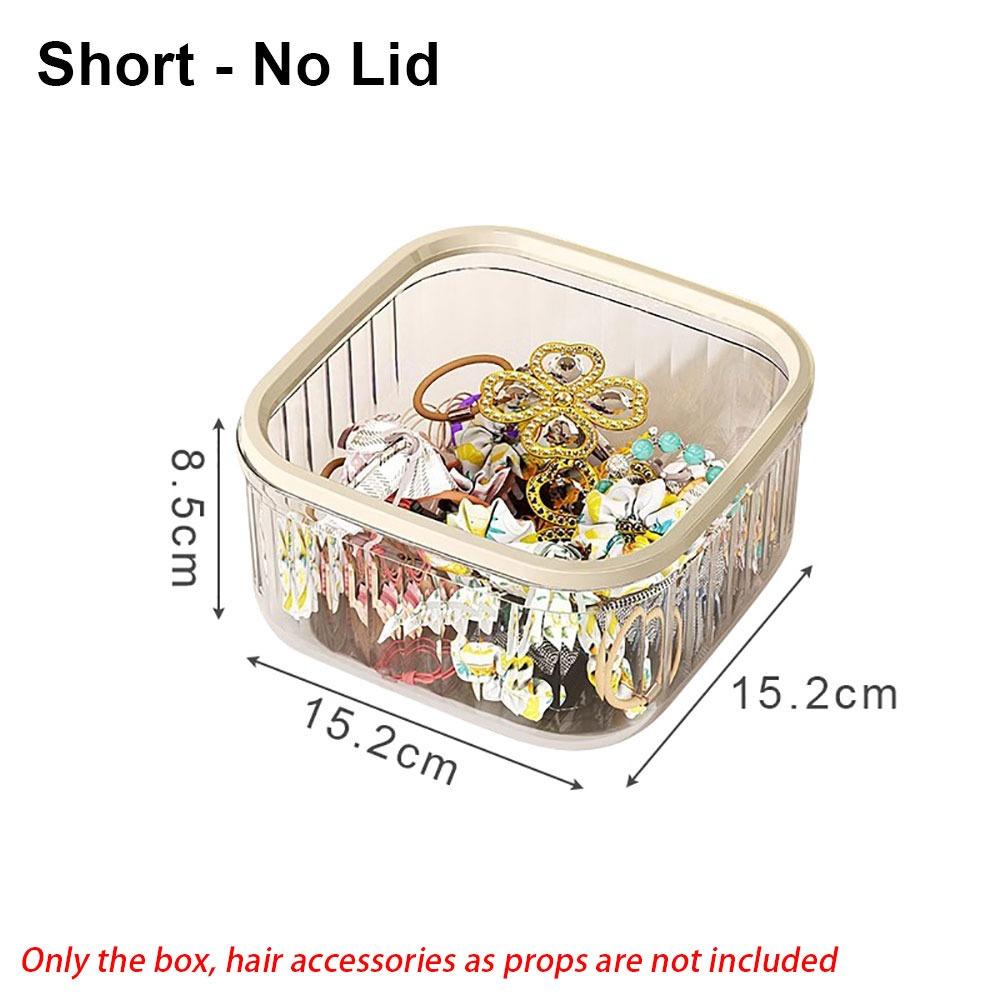 1Pcs Clear Hair Accessories Organizer Small Large Multifunctional Desktop Storage Box Acrylic Pop-up Hair Tie Organizer 2130₽
