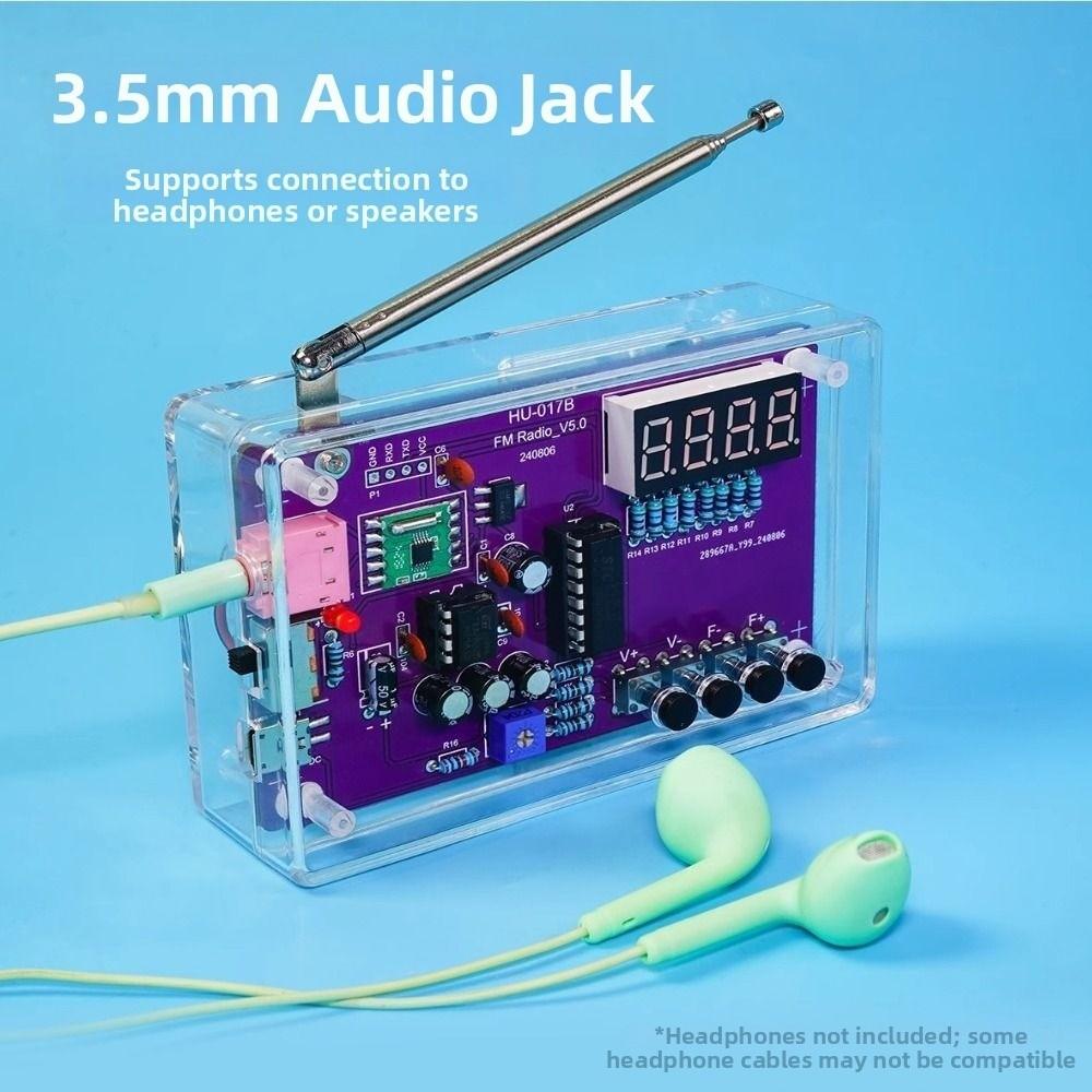 Adjustable Frequency DIY FM Radio Electronic Kit FM Radio Soldering Assembly Teaching Experiment