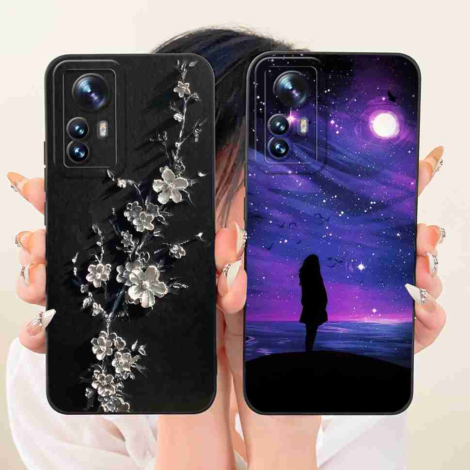 For Xiaomi Mi 12 Pro 2201122C Case Bright Flowers LOVE Silicone Soft Back Cover For Xiaomi MI12 PRO Mi 12S Pro 6.73" Phone Cases