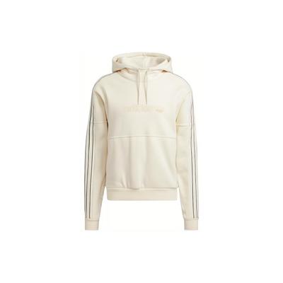 adidas Sudadera con Capucha Lisa con Raya Trefoil Originals para Hombre Blanco Roto H31285