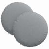 Seat Cushion 2 Pcs Light Grey Ø30 X 13 Cm Fabric