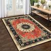 Bohemian Persian Pattern Area Mat, Exquisite Printed Mat for Living Room Carpets, Machine Washable Floor Mat In Laundry Room