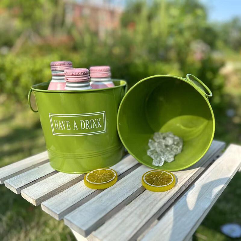 ZISIZ Creative Metal Ice Bucket