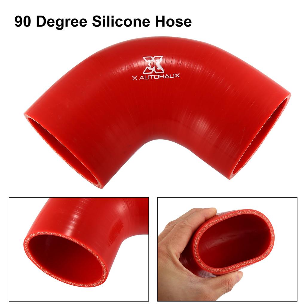 X AUTOHAUX Silicone Hose, Silicone Pipe, Radiator Hose, Inner Diameter 2.8 Inches (70 Mm),