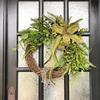 Artificial Garland Wreath Leaves Decor for Front Garden