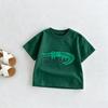 1-7 Year Old Kids Clothing T-shirt Printed Cartoon Fashion Simple Girl And Boy Crewneck Tees Short Sleeved Tops Summer Clothes
