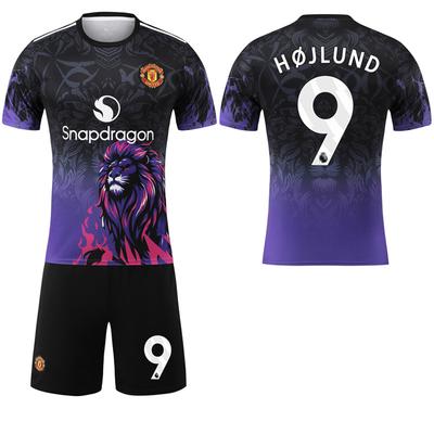 2025-26 Man Utd Blue-purple Lion Special Edition #17 Garnacho #16 Yoro Football Jerseys