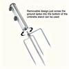 Portable Camping Umbrella Base 4 Nails Outdoor Flag Pole Holder Beach Parasol Rod Stand  Patio