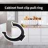 Kitchen Kickboard Clip  & Brackets Plastic Kitchen Plinth Clip  Secure Kickboard Mounting Cabinet Base Clip for Home