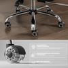 Ergonomic Office Chair, Technology Fabric Executive Chair, Desk Chair Height-Adjustable Swivel Chair with Double Adjustable Lumbar Support Black