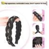 Rhinestone Fishtail Braid Headband Wig for Women's Realistic Hair Volume Increase