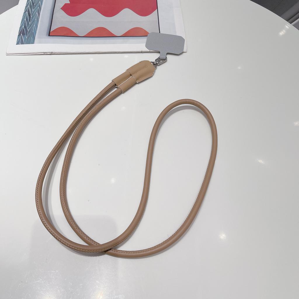 120 cm Long Crossbody Phone Lanyard Leather Pickup Chain Women's Long Neck Shoulder Strap Phone Case Universal Anti Loss Lanyard