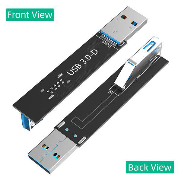 USB 3.0-D Чорна Пластикова Карта Розширення, 1 шт