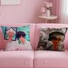 The Summer Hikaru Died Anime Pillow Case Anti-Dustmite Pillowcase Invisible Zipper Silky Short Plush Sofa Cushion Cover