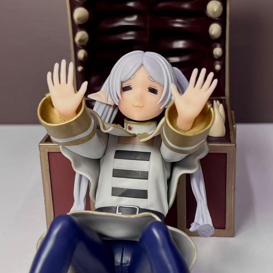 Frieren Beyond Journey'S End Treasure Box Anime Figure - Collectible Model Toy Sitting Posture Monster Theme For Fans
