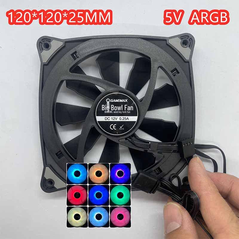 

120mm ARGB Temperature-Controlled 4-Pin 12CM Case Fan