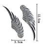 YIDELI Car Emblem 3D Feather Wings Wings Sticker Car Universal Metallic Seal Logo Metal