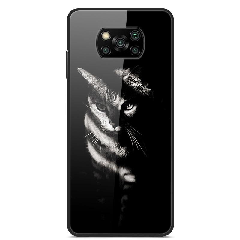 Glass Back Cover For Xiaomi Poco X3 Pro Poco X3 NFC Case Tempered Glass Case For Xiaomi Mi 10T Lite Case Funda POCO X 3 PRO Case