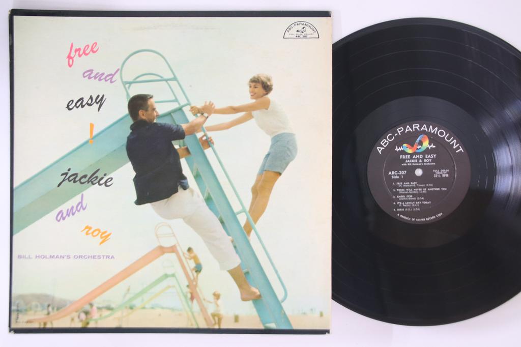 LP Record JACKIE & ROY, BILL HOLMAN - Free And Easy ABC207 ABC PARAMOUNT 1958 US Jazz Used
