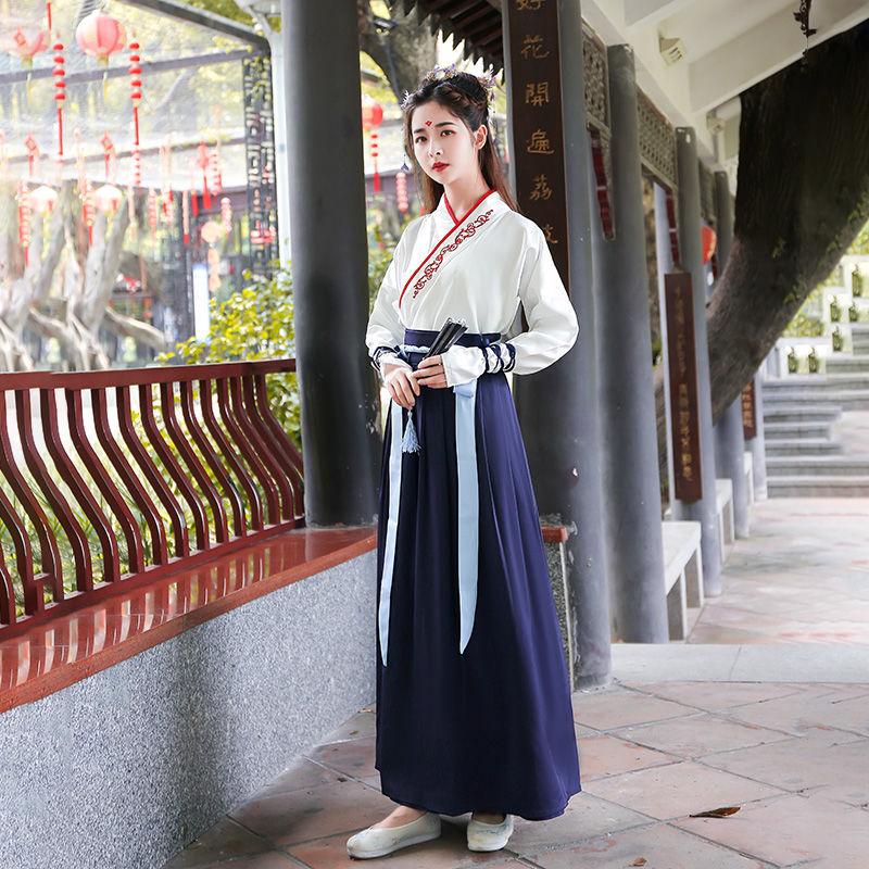 Herreklær Hanfu kampsportstil Ridderlig kjekk herredrakt