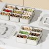 Snack Box Container with Multiple Compartments BPA Free Transparent Lid Design Refrigerator Organizer Food