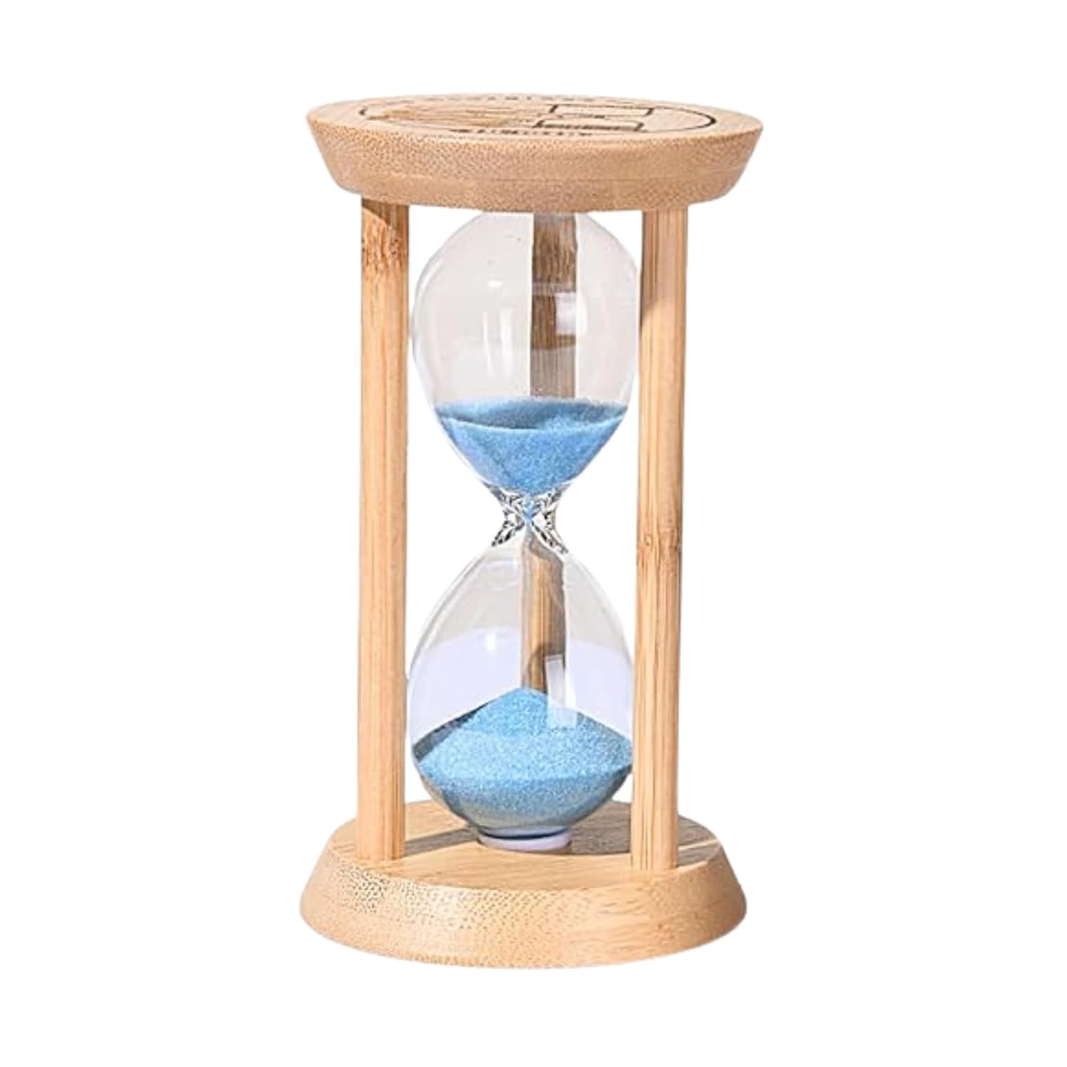 ideamall Sand Timer Clock Sauna Wooden Interior Colorful Decoration 5 Minutes (Blue)