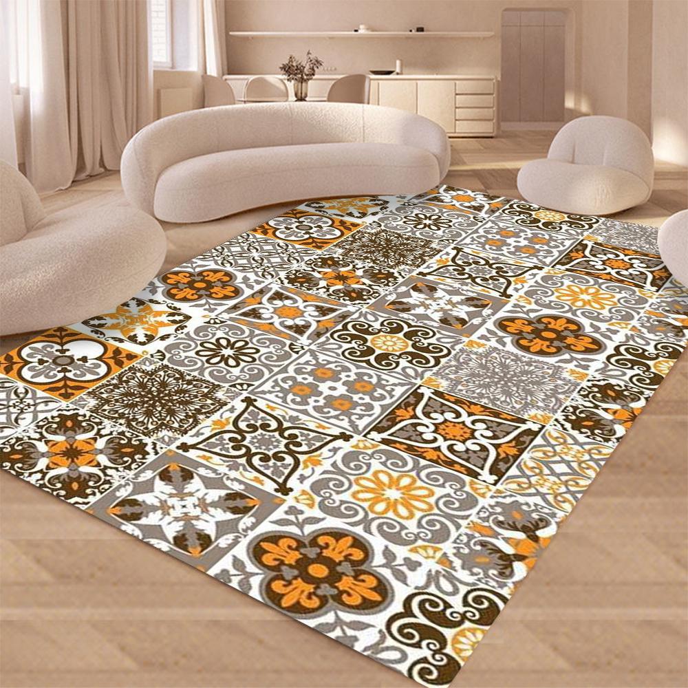 Bohemian Style Carpet for Living Room Kitchen Floor Mat Anti-fouling Balcony Entrance Doormat Non-slip Bedroom Large Soft Rug