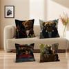 1PC Fashion Gentleman Bear Cushion Cover Car Throw Pillow Case For Sofa Car Christmas Gift