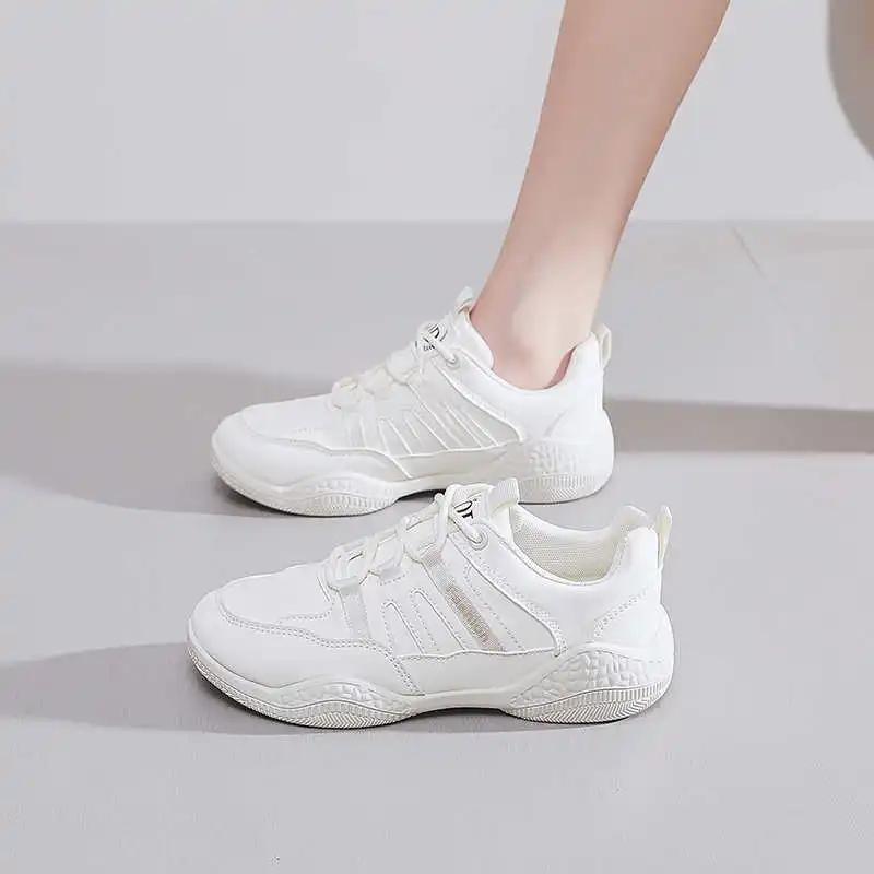 Fashion Demi-season Brown White Boots Women Loafers Sneakers Black Ladies Student Shoes Sport Expensive Basctt Original Mobile