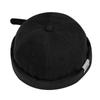 Croogo Brimless Cap for Men and Solid Casual Fashion Hat Fisherman's Women, Cotton, Round, Color, Spring/Summer (G-CT84-Black)