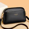 Luxus-PU-Leder-Umhängetasche Unifarbene Messenger Bag Schulter-Clutch für Damen
