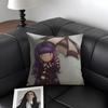 S-Santoro G-Gorjuss Cartoon Cushion Cover Natural Linen Organic Fabric Double-Sided Printing Sofa Home Decor Gift Pillow Case