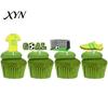 Soccer Fan Dessert Picks 8 Pcs Cake Topper Decoration, Ball Goal Football Trophy Cupcake Inserts Shoe for Sport Theme Birthday Party Supplies