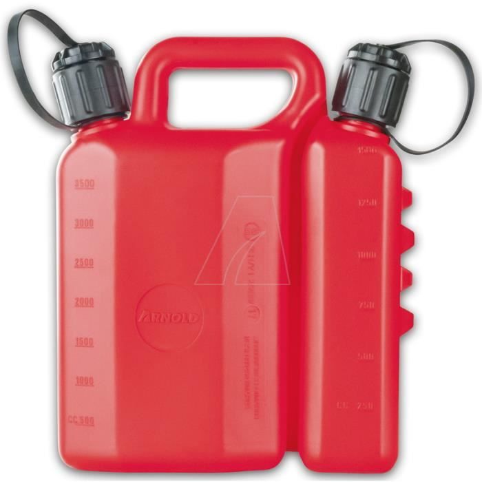Jerrican Double - Ital - 3,5 L Carburant - 1,5 L Huile De Chaîne - Goulotte Souple Et Rigide