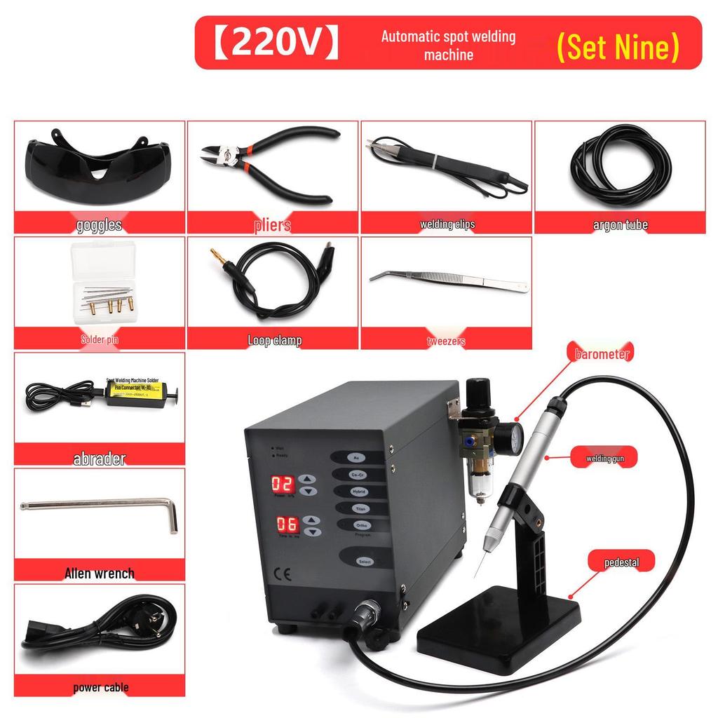 2025 High-Power Spot Welder for Dental, Orthodontic, CNC, Argon Arc, Gold, Silver, Jewelry, Necklace Welding