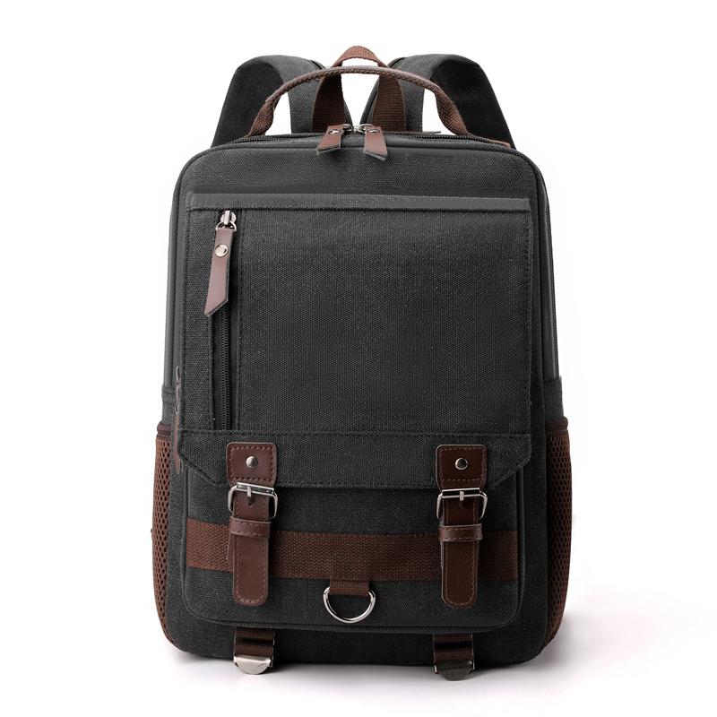 

Canvas Retro Backpack, Outdoor Hiking, Multifunctional, Multi Compartment, Chest Bag, Side Backpack чорний