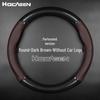 Carbon Fiber Genuine Leather Steering Wheel Cover for Mercedes-Benz C200, GLA200, GLK300, and E-Class