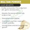 100% Organiczny Czysty Proszek Multani Mitti (Ziemia Fullera) Glinki do twarzy (350g)