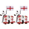 Medieval Military Castle Knight Building Blocks Riding Horse Wolf Bear Animal Vest Weapon Flag Saddle Dragon Toy Brick Gift K024