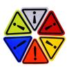 Car 110mm Triangular Reflective Stickers Danger Signs Car Stickers Car Rear Safety Warning Signs Reflective Stickers