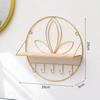 Wrought Iron Bathroom Racks Living Room Wall Wall Hanging Kitchen Bedroom Wall Multifunctional Storage Rack