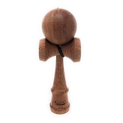 MyCircus Kendama (Cherry Wood) Adult JUGGLE 4FUN (Includes Replacement Strings and Bag)