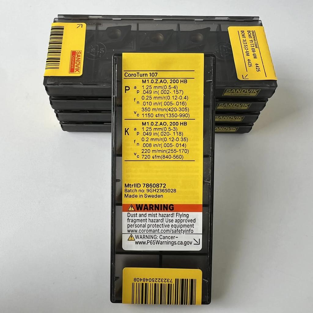 Original Sandvik / DCMT11T308-UM 4425  / CNC Lathe Carbide Blade 10 PCS