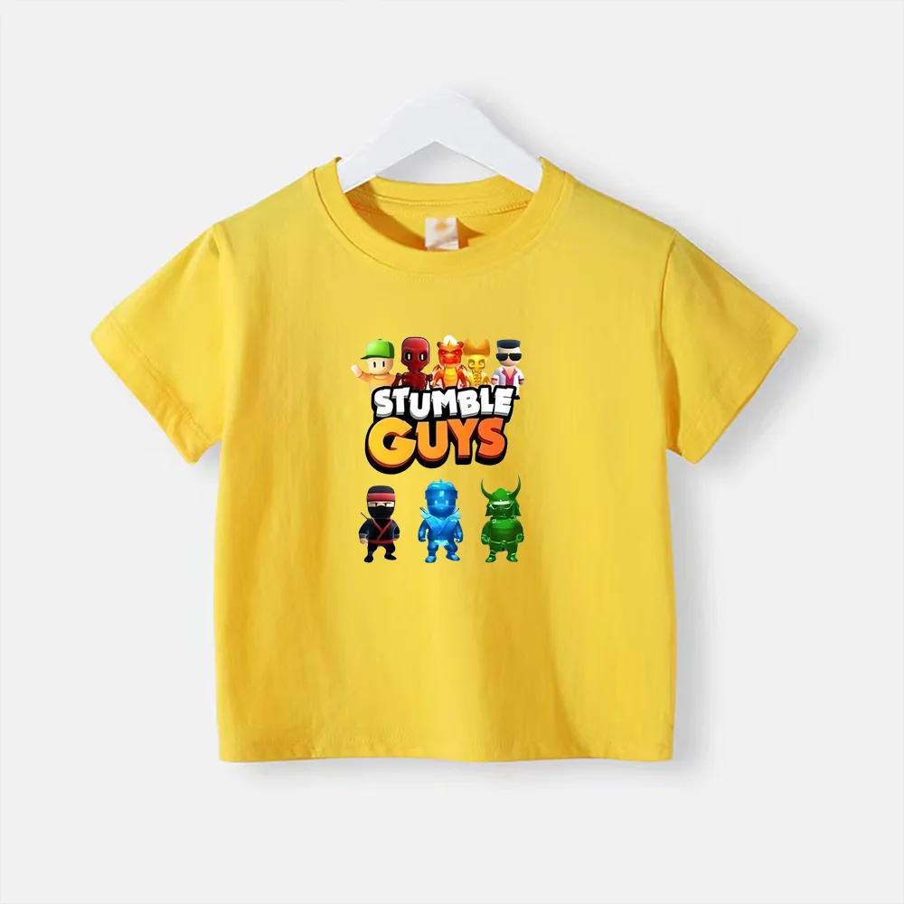 Sommer bedruckte Kinder T-Shirts Oberteil Baumwolle Teenager Junge Mädchen Kleidung Lässig Puppe Rundhals Kurzarm