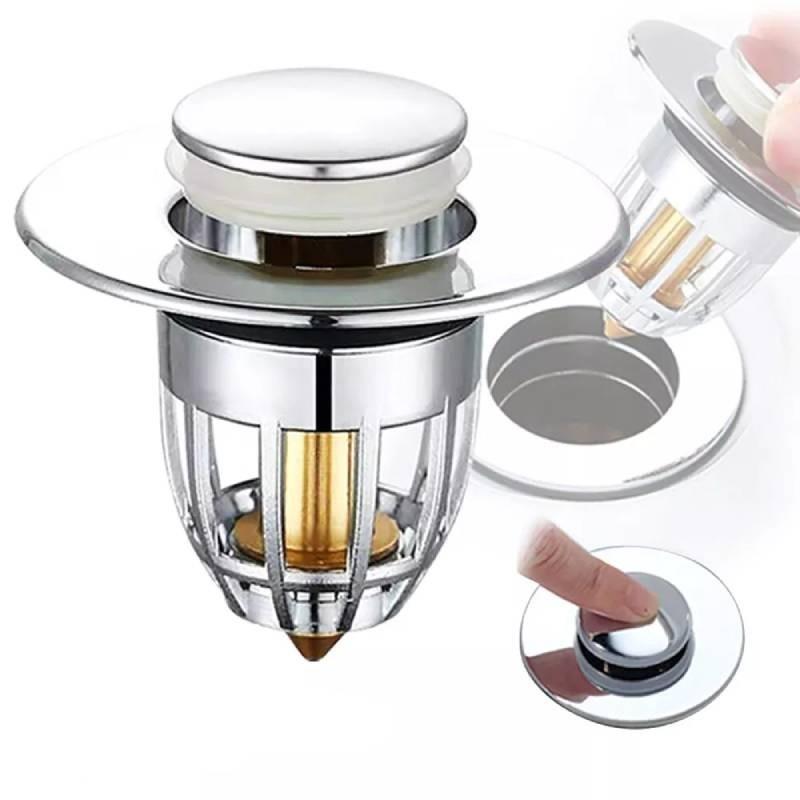 Langlebiger Kunststoff Waschbeckenablauf Pop-up Kern Auslaufsicher Moderne Badezimmerarmatur