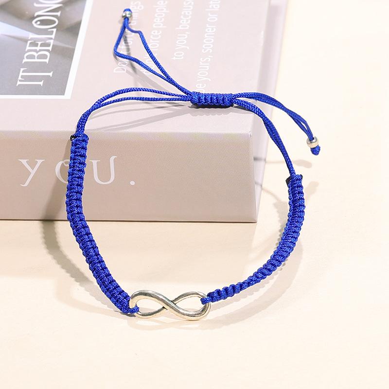 8-Character Couple Bracelet Set Adjustable Weaving Infinity Symbol Hand Rope Female