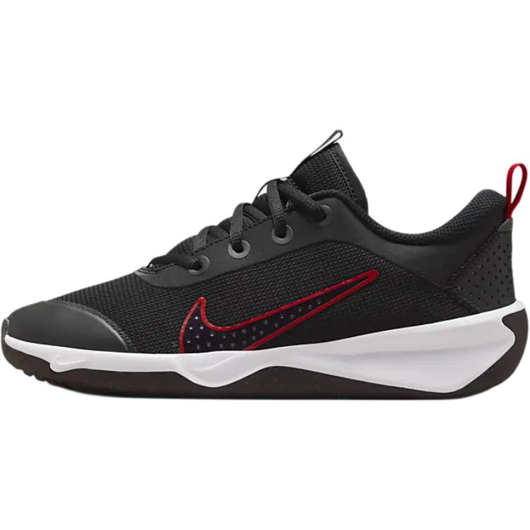Nike Omni Multi-Court GS Black Gym Red Kids Sneakers Cement-Grey Burgundy-Ash DM9027-008