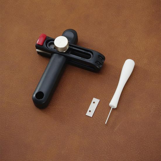 Adjustable Leather Strip Cutting Tool with Clear Scale User-Friendly Compact Design Portable